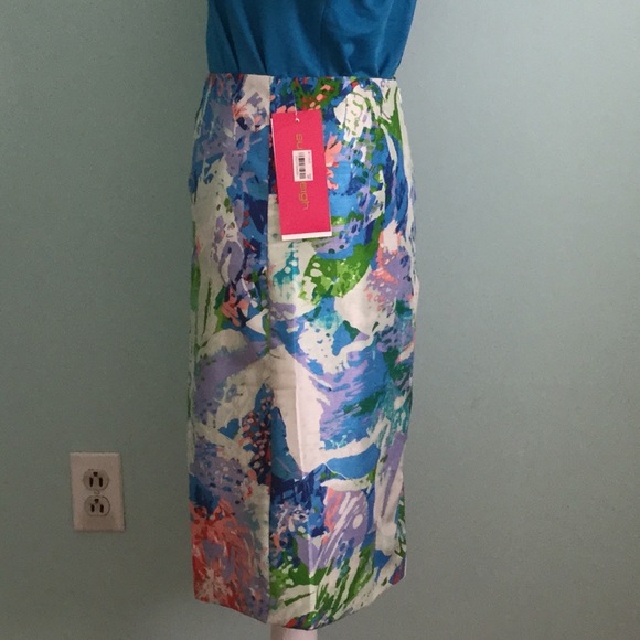 Sunny Leigh- Pink & Green Floral Skirt - Picture 2 of 6